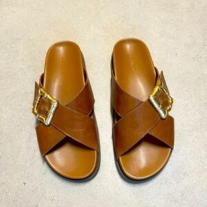 Schultz Ebola Crossed Sandals